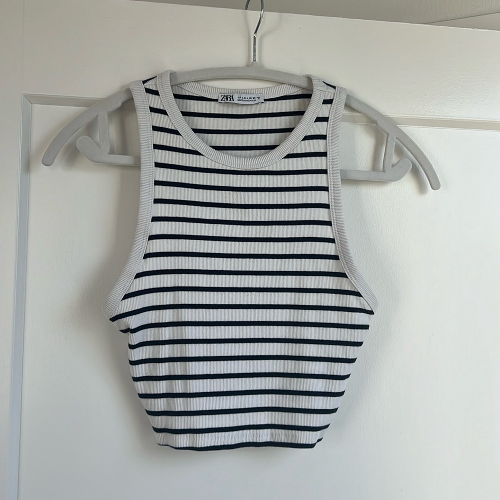 NWOT - striped Zara tank
